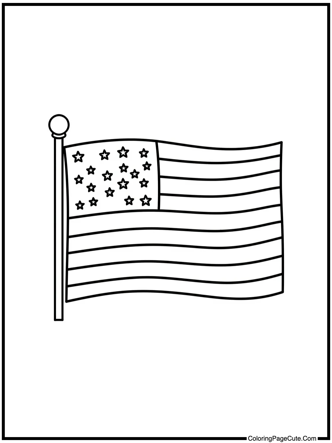 of a small flag