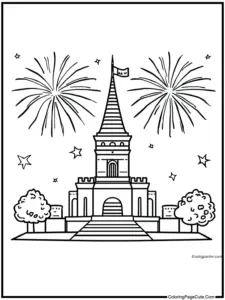 4th of July Coloring Pages