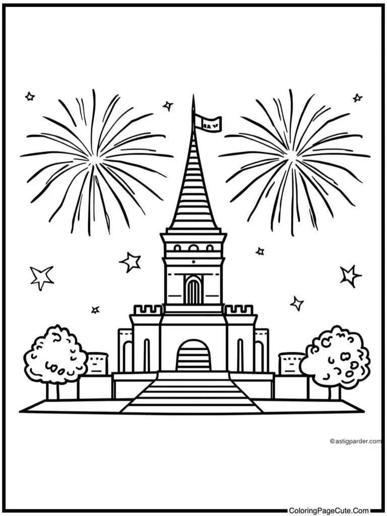 4th of July Coloring Pages