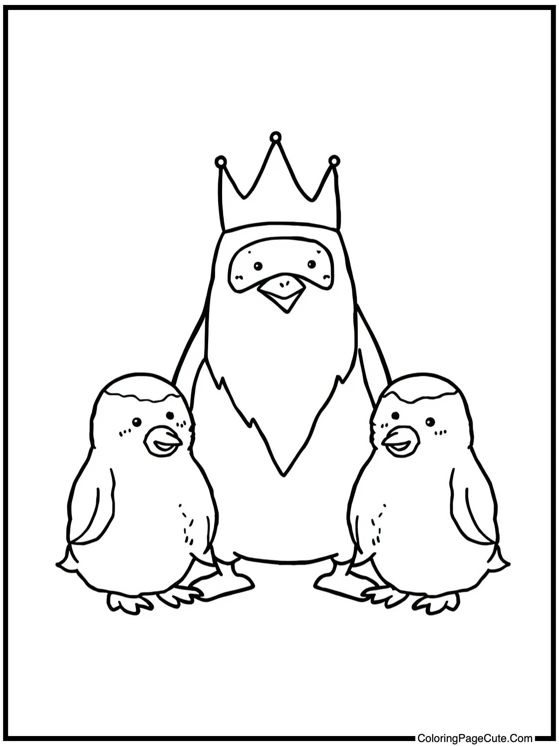 Ice King with penguins