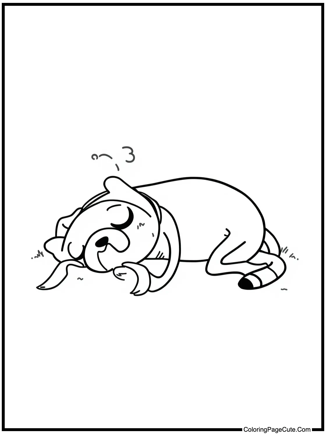 Jake napping peacefully