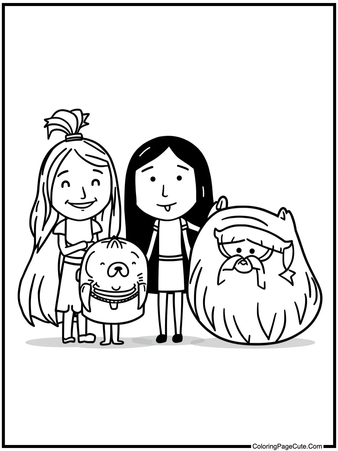 Marceline with friends