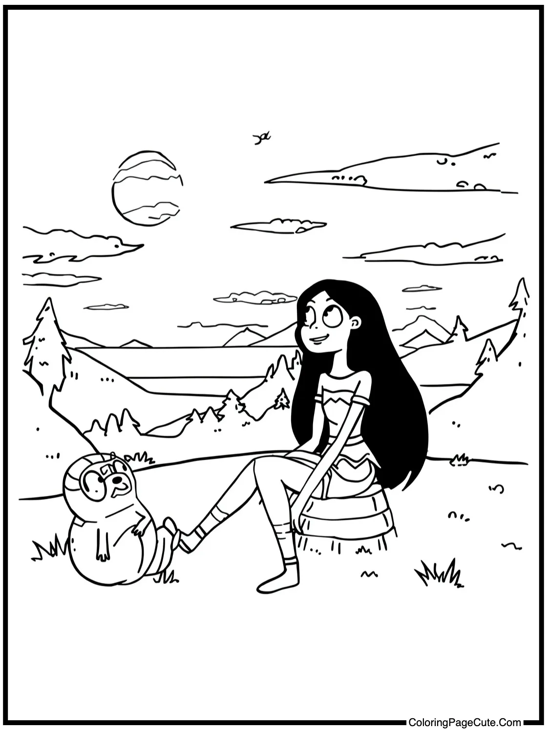 Marceline enjoying sunset