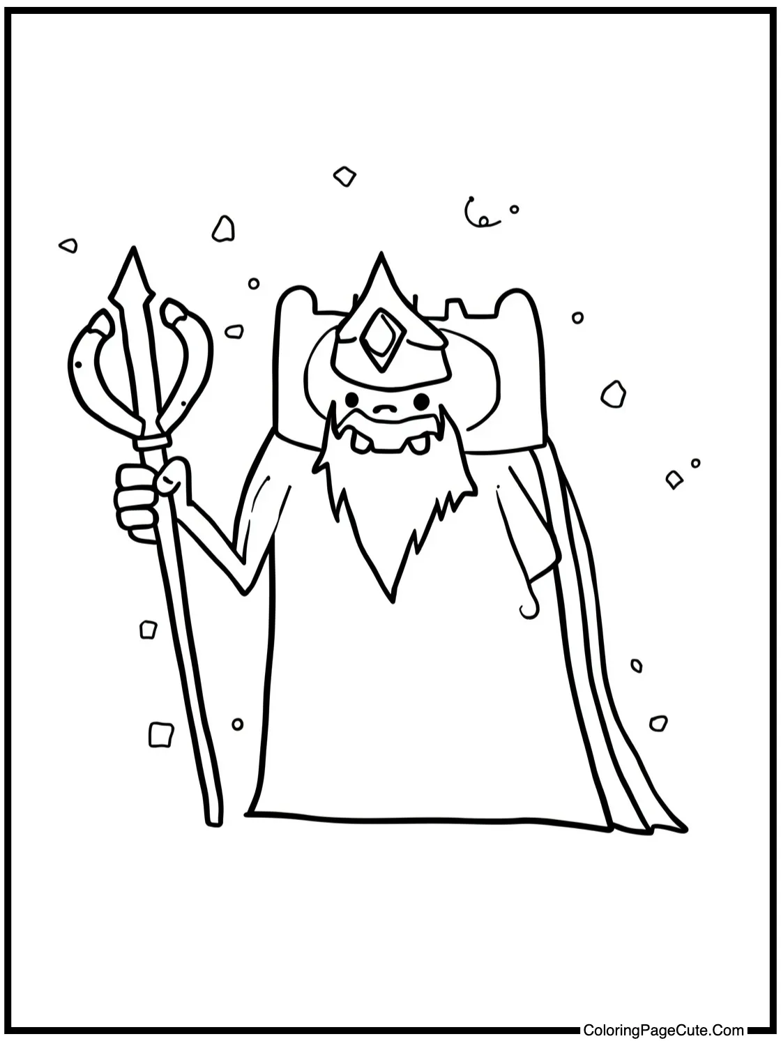 Ice King making snow