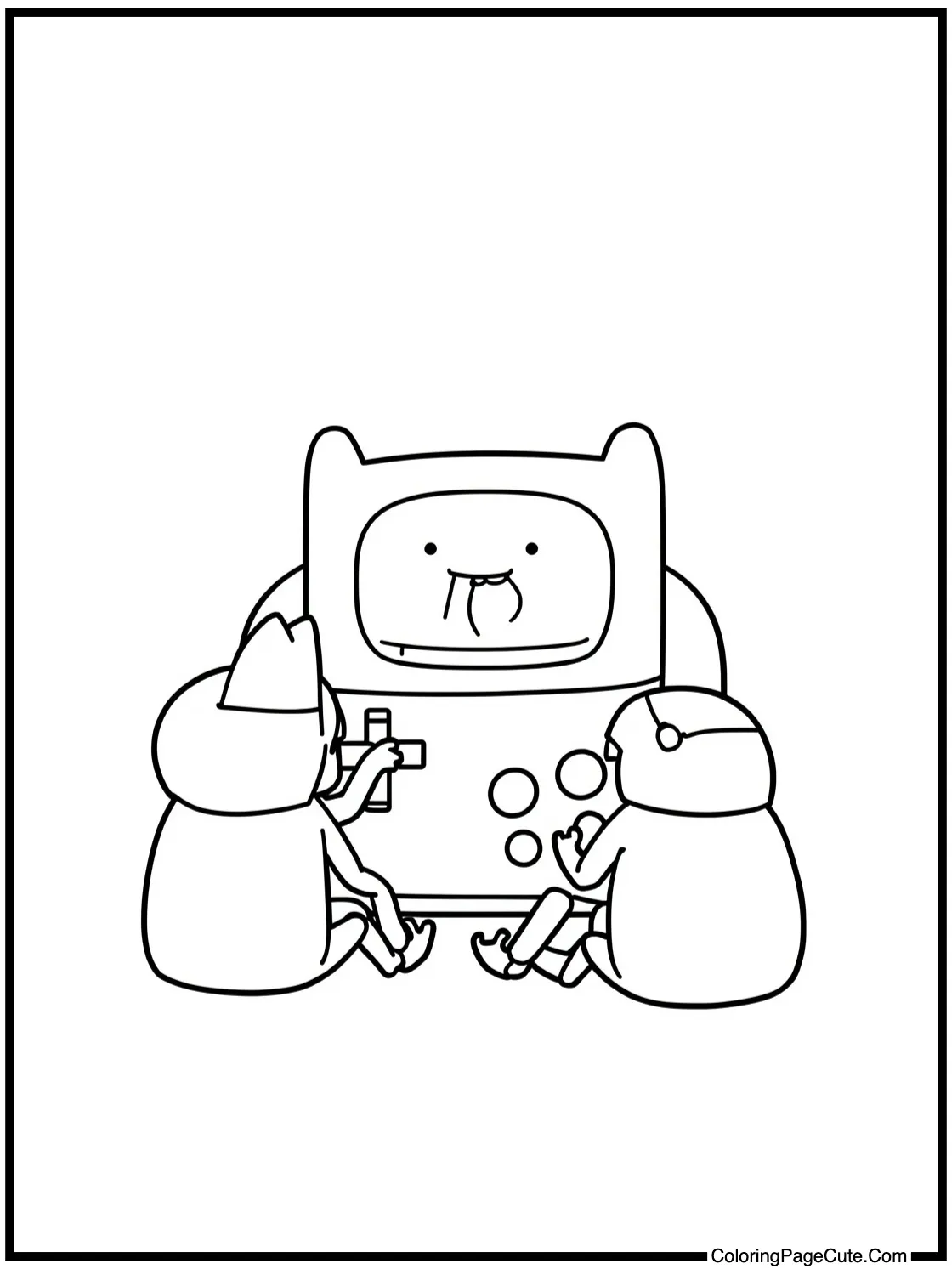 BMO watching movie