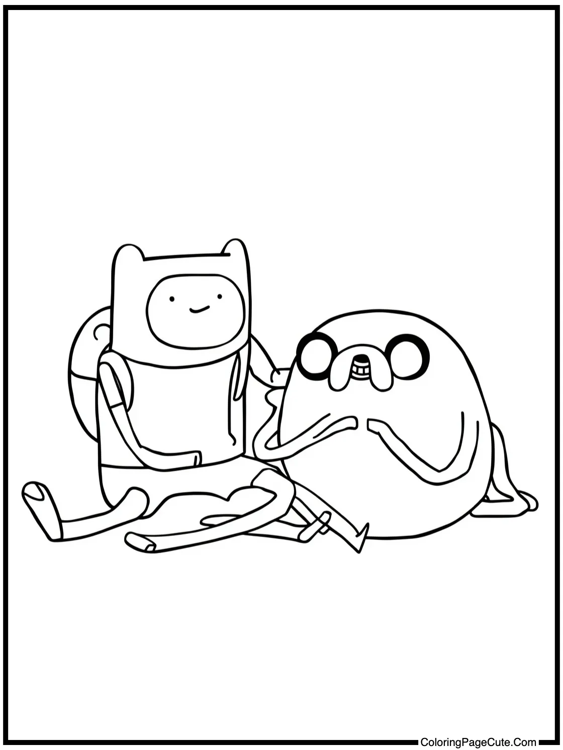 Finn and Jake playing