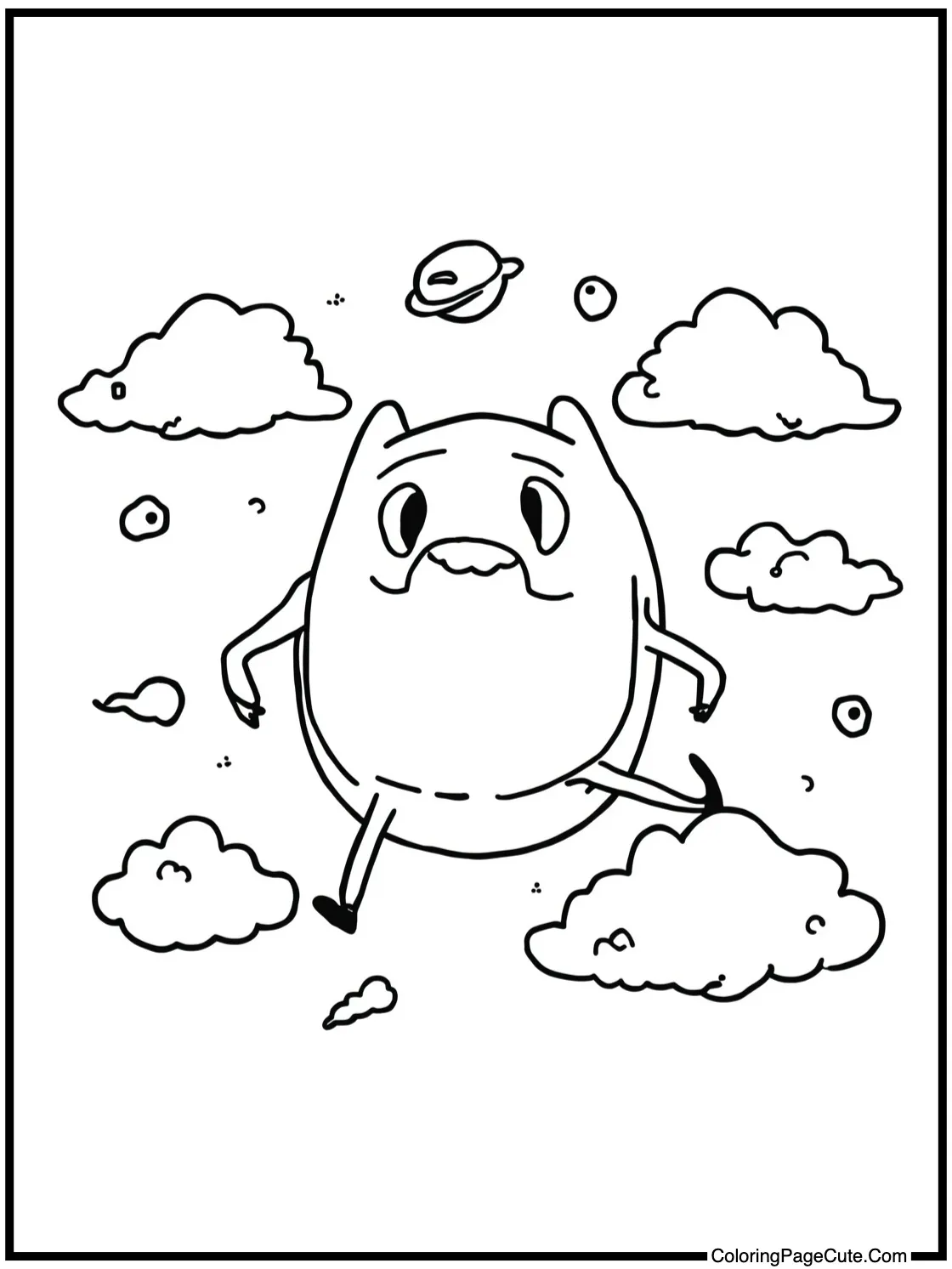 Lumpy Space clouds floating