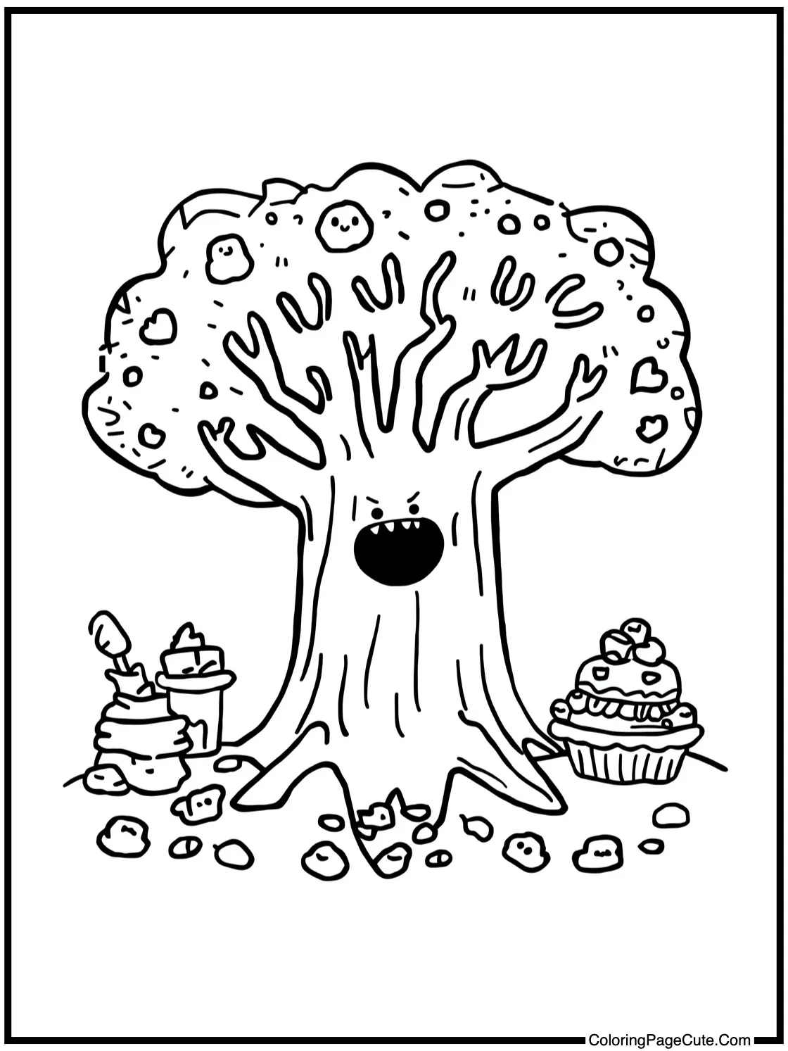 Tree Trunks baking pies