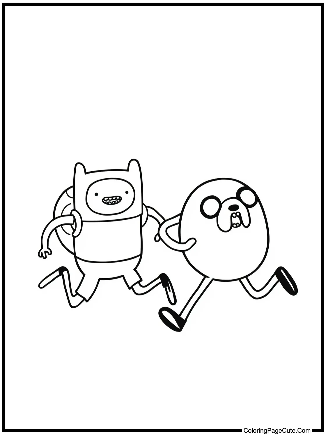 Finn and Jake running