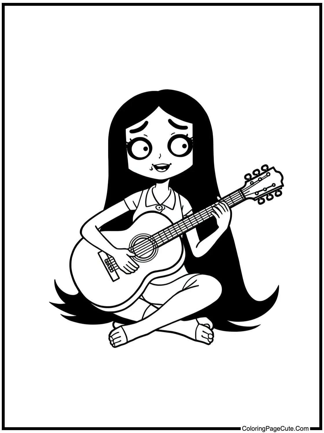 Marceline making music