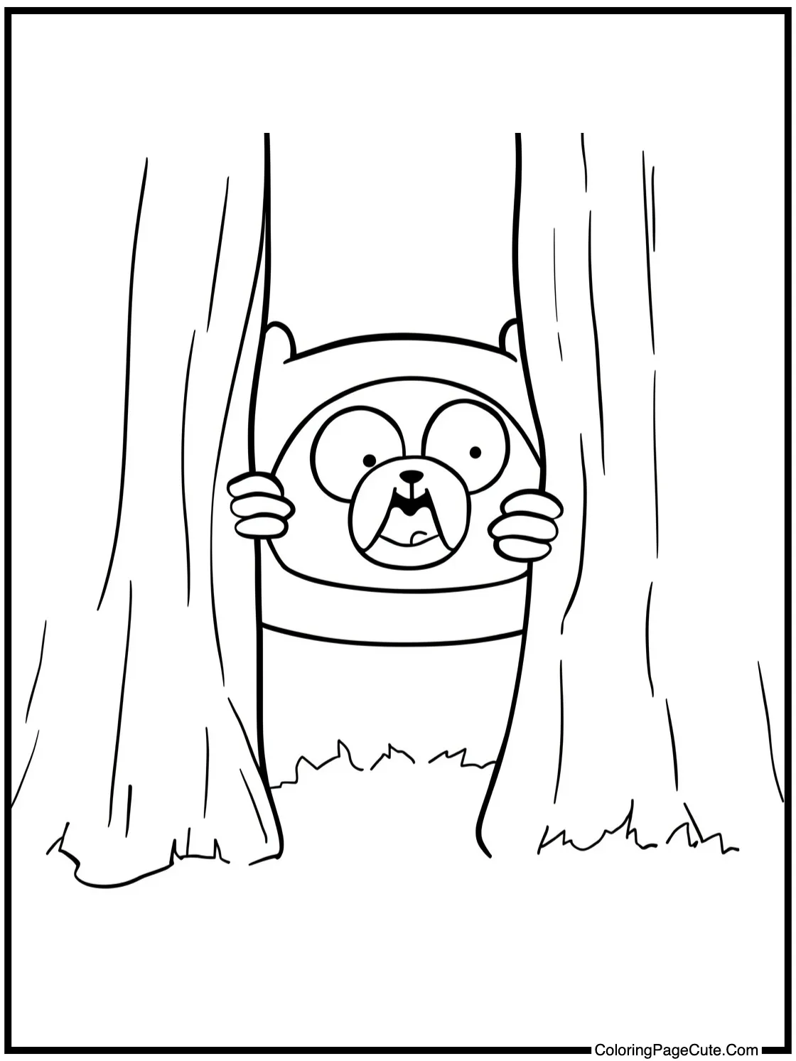 Gunter playing peekaboo