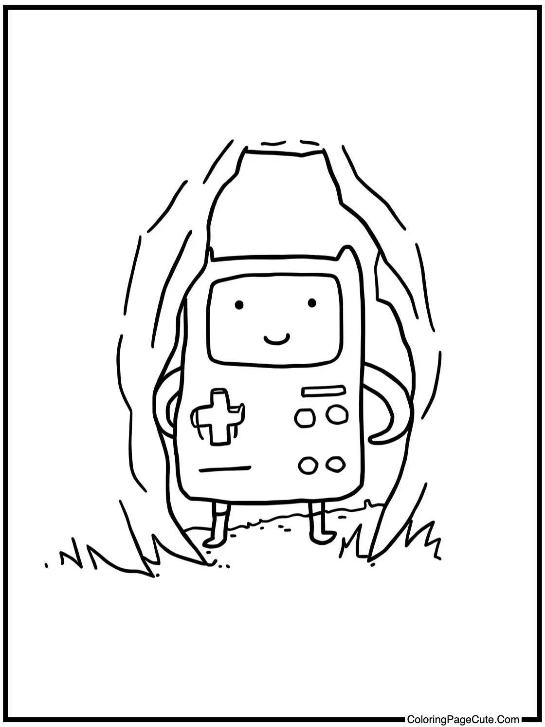 BMO playing hide-and-seek