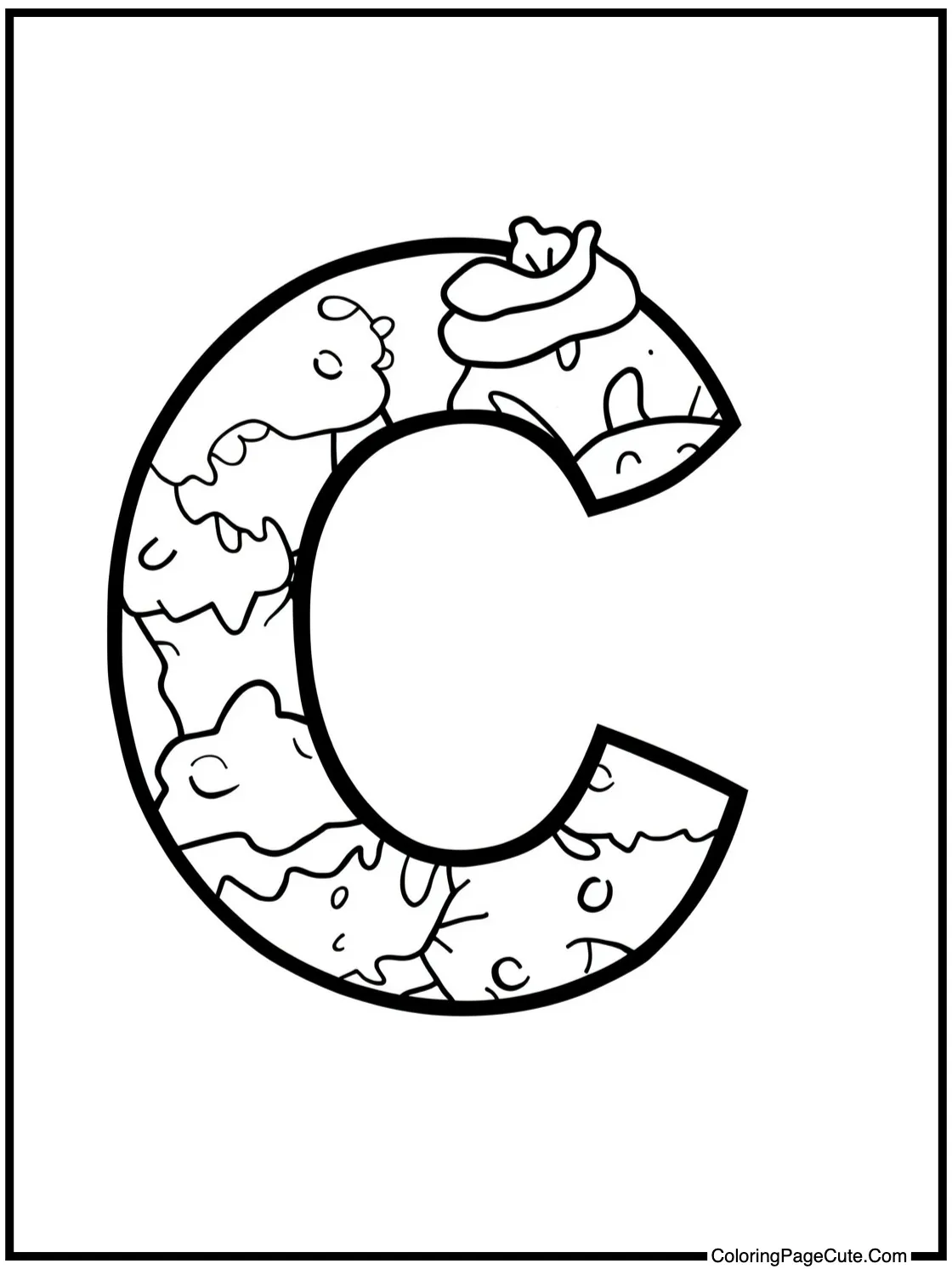 Letter C with Cupcakes