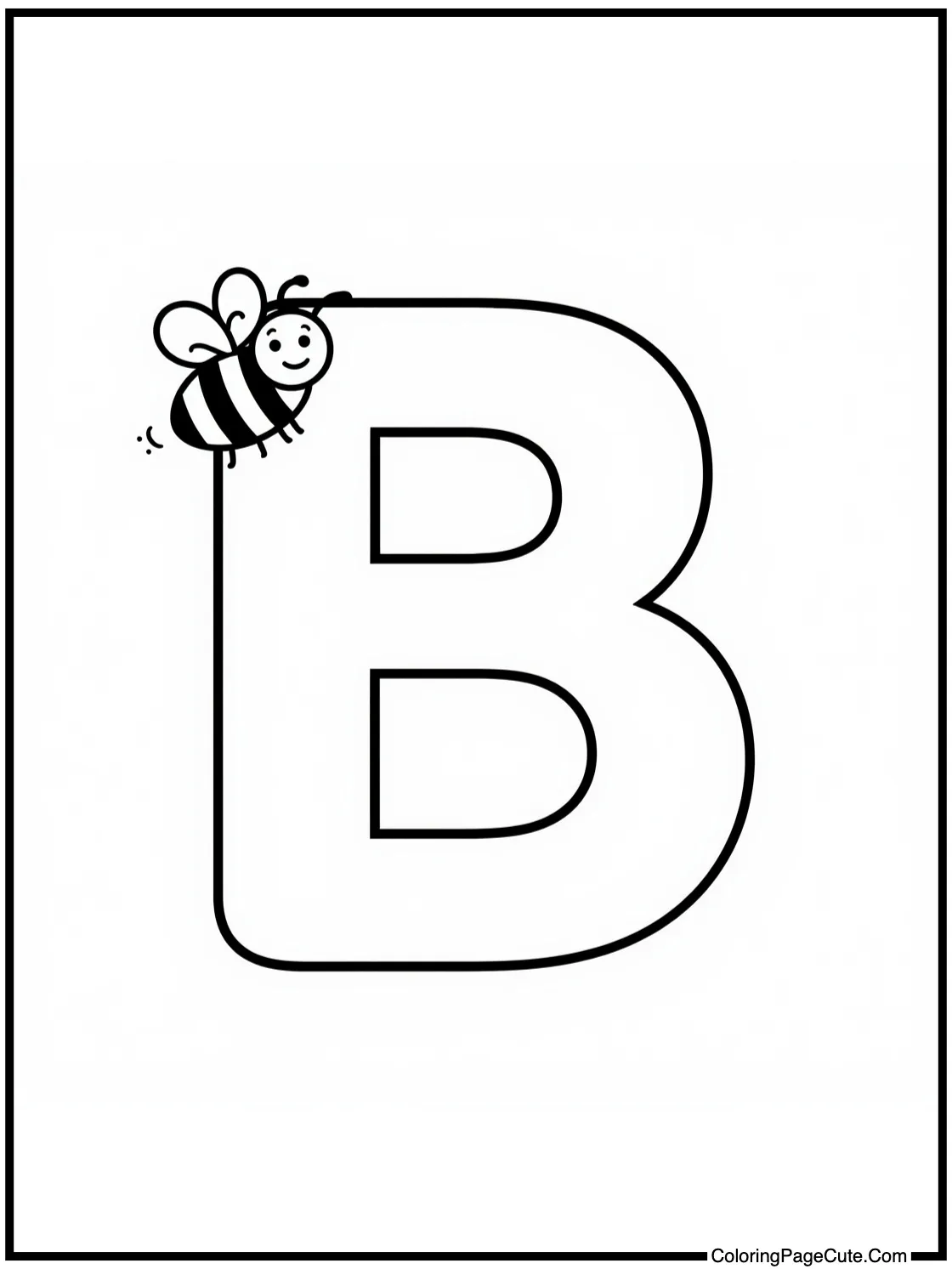 Letter B with Buzzy Bees