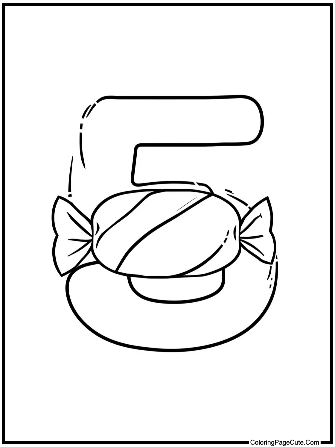 Letters made of Candy