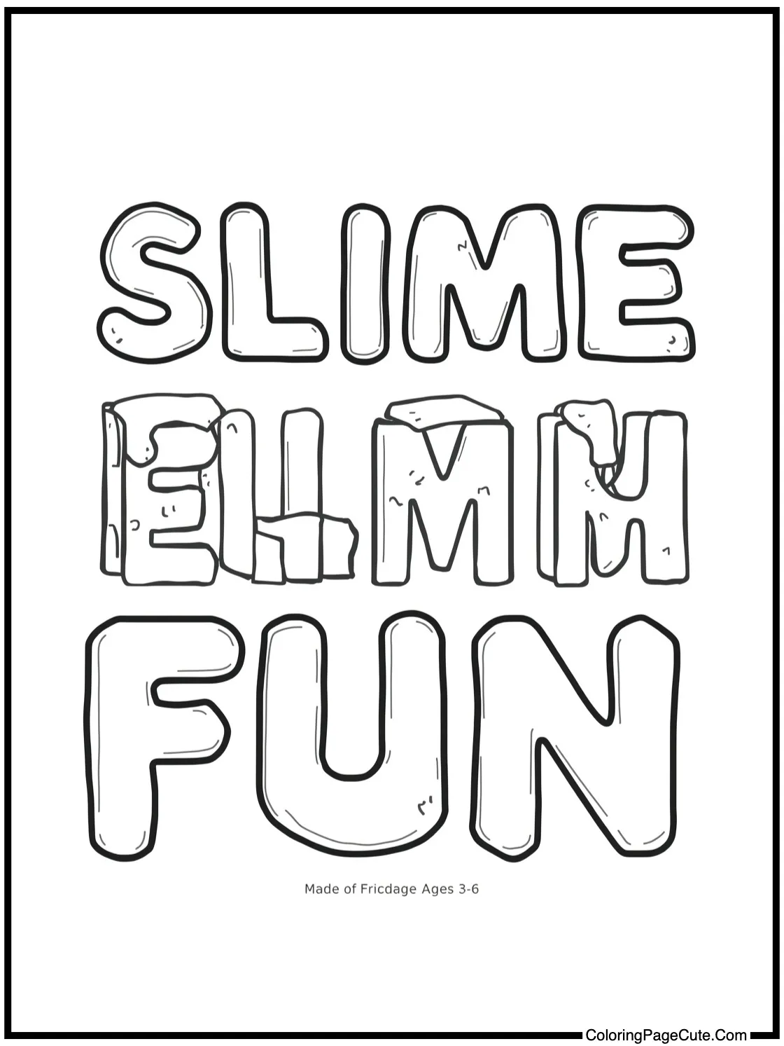 Letters made of Slime (Fun)