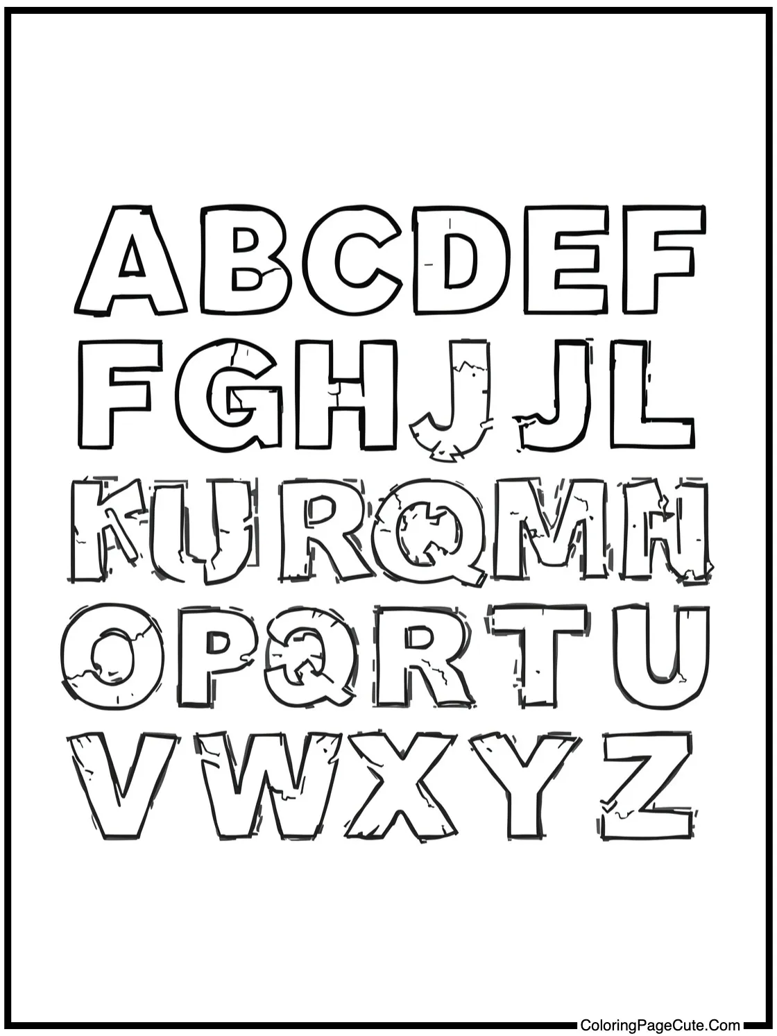 Letters made of Bricks