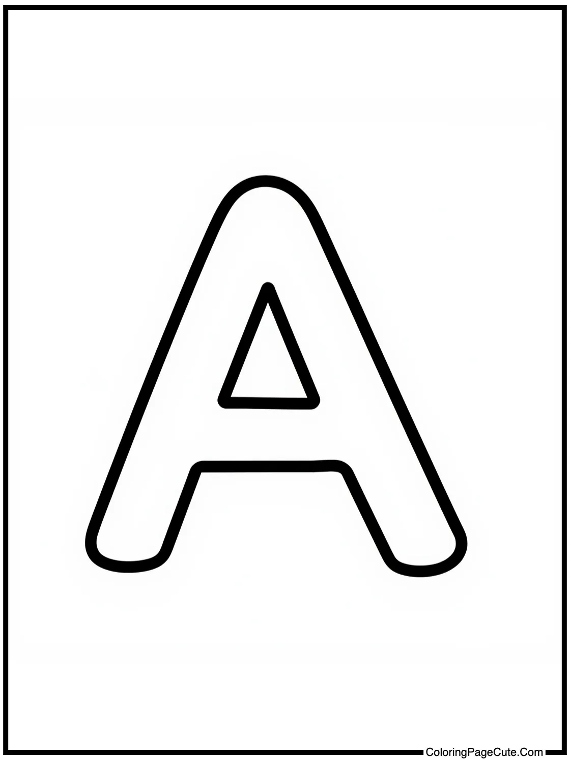 Trace and Color Letter A