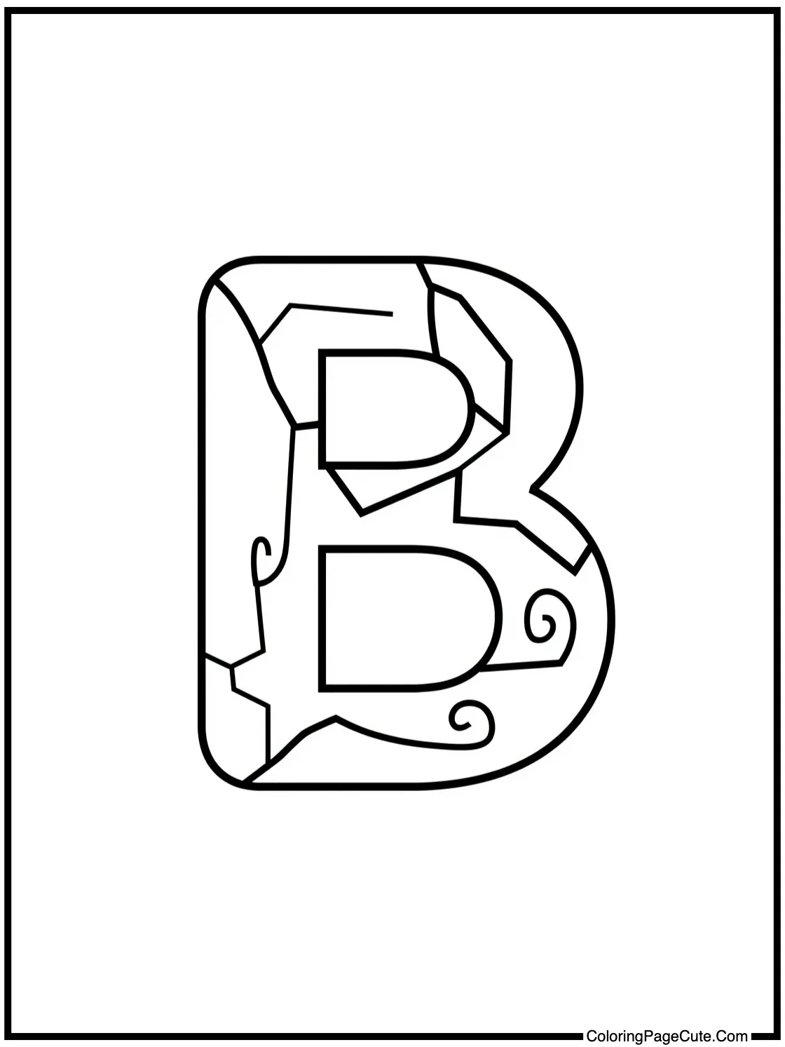 Find the Letter B (Hidden Picture)