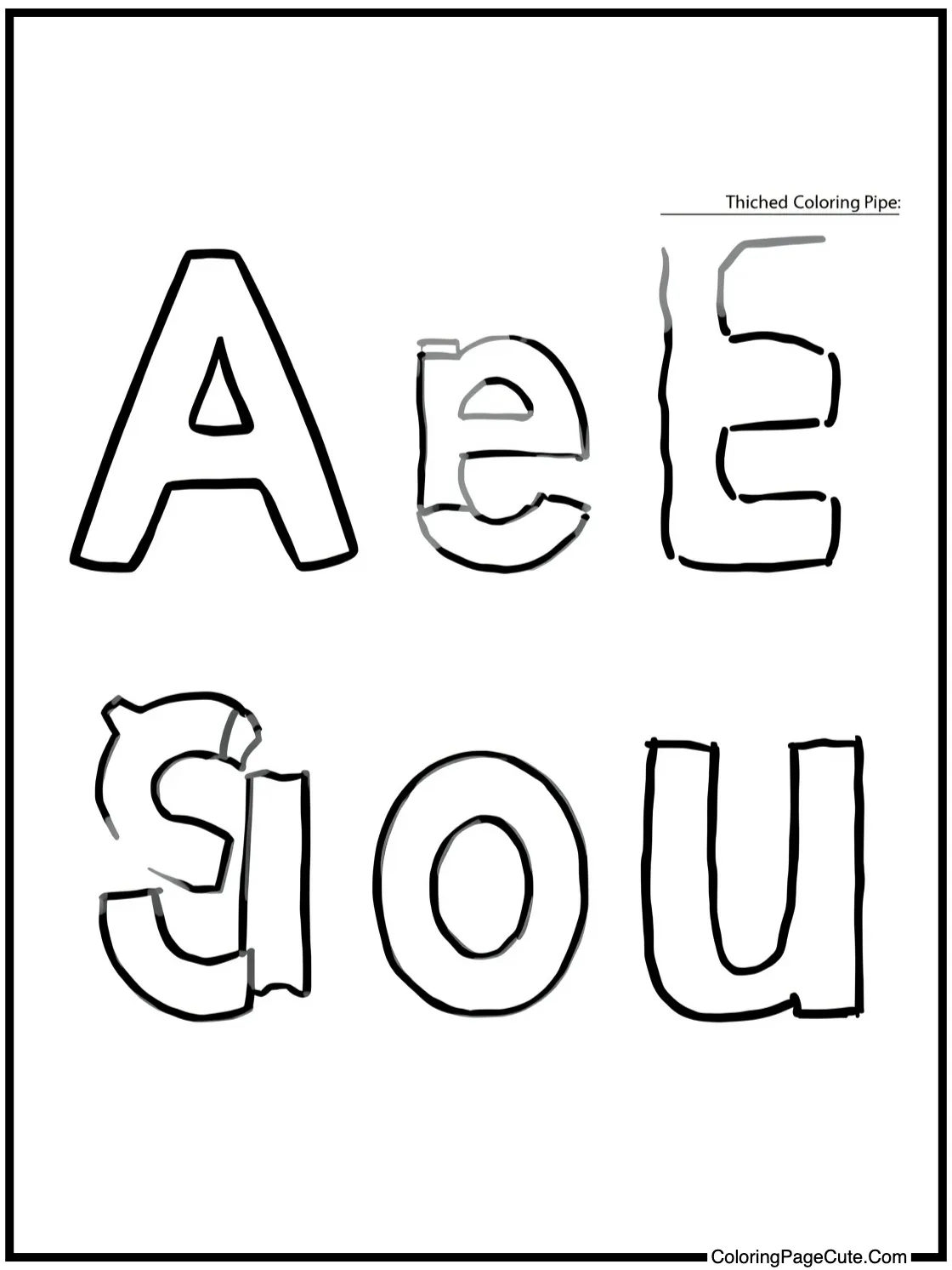 Vowels Only (A, E, I, O, U)