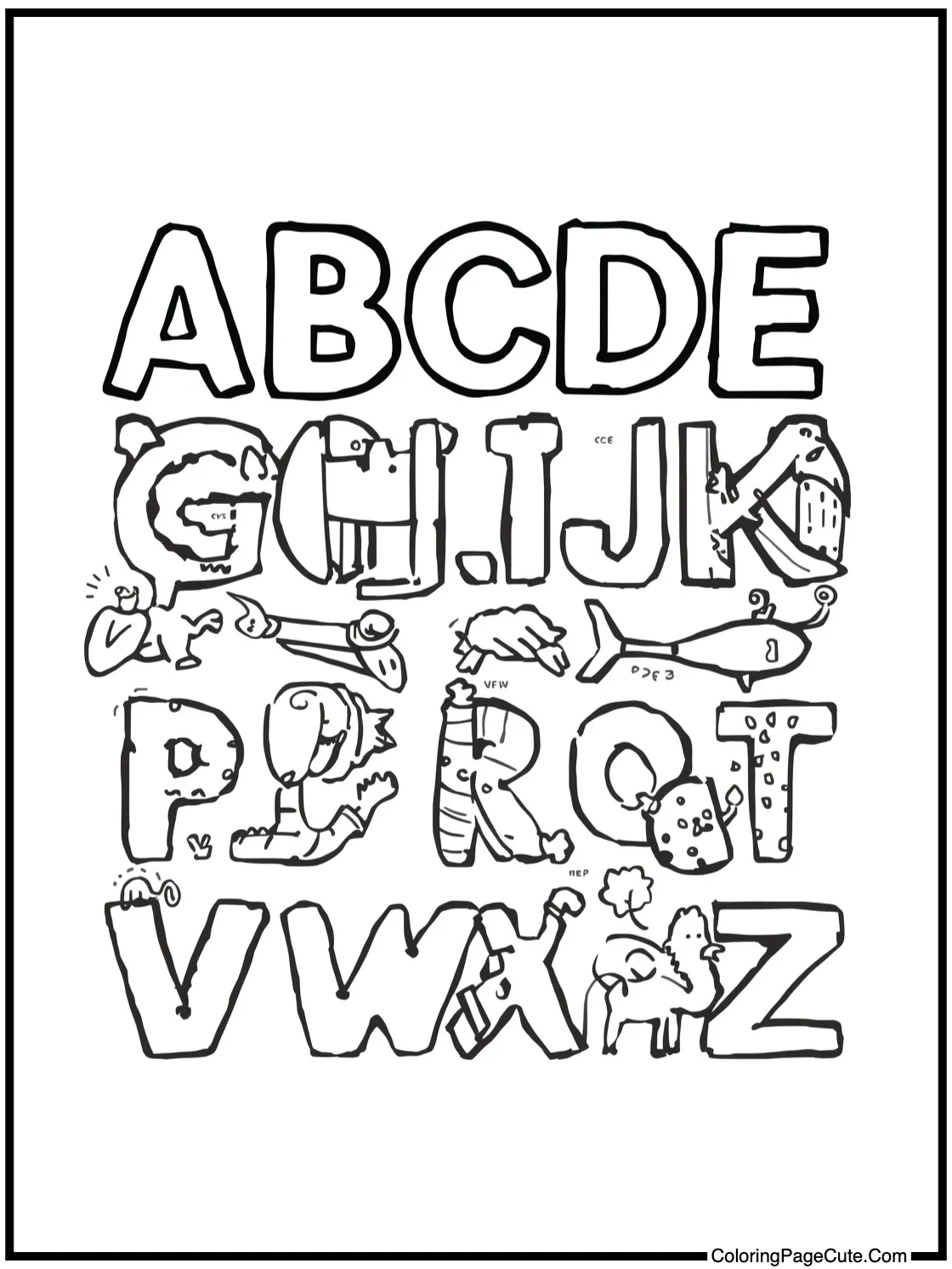 Full Alphabet Poster (A-Z)