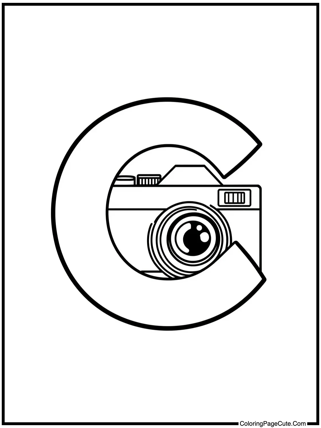 Letter C with Camera