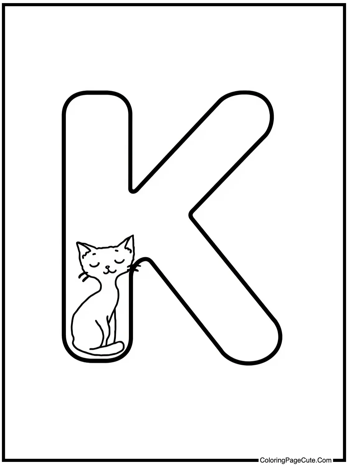 Letter K with Kittens