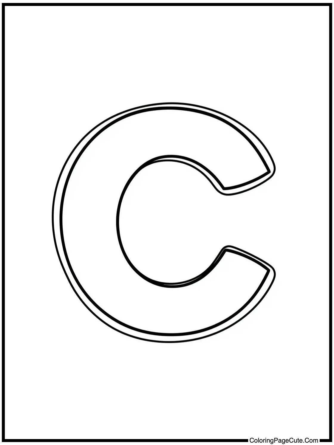 Letter C (Cookie Font)