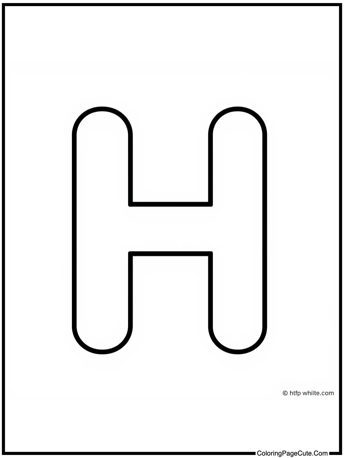 Letter H with House