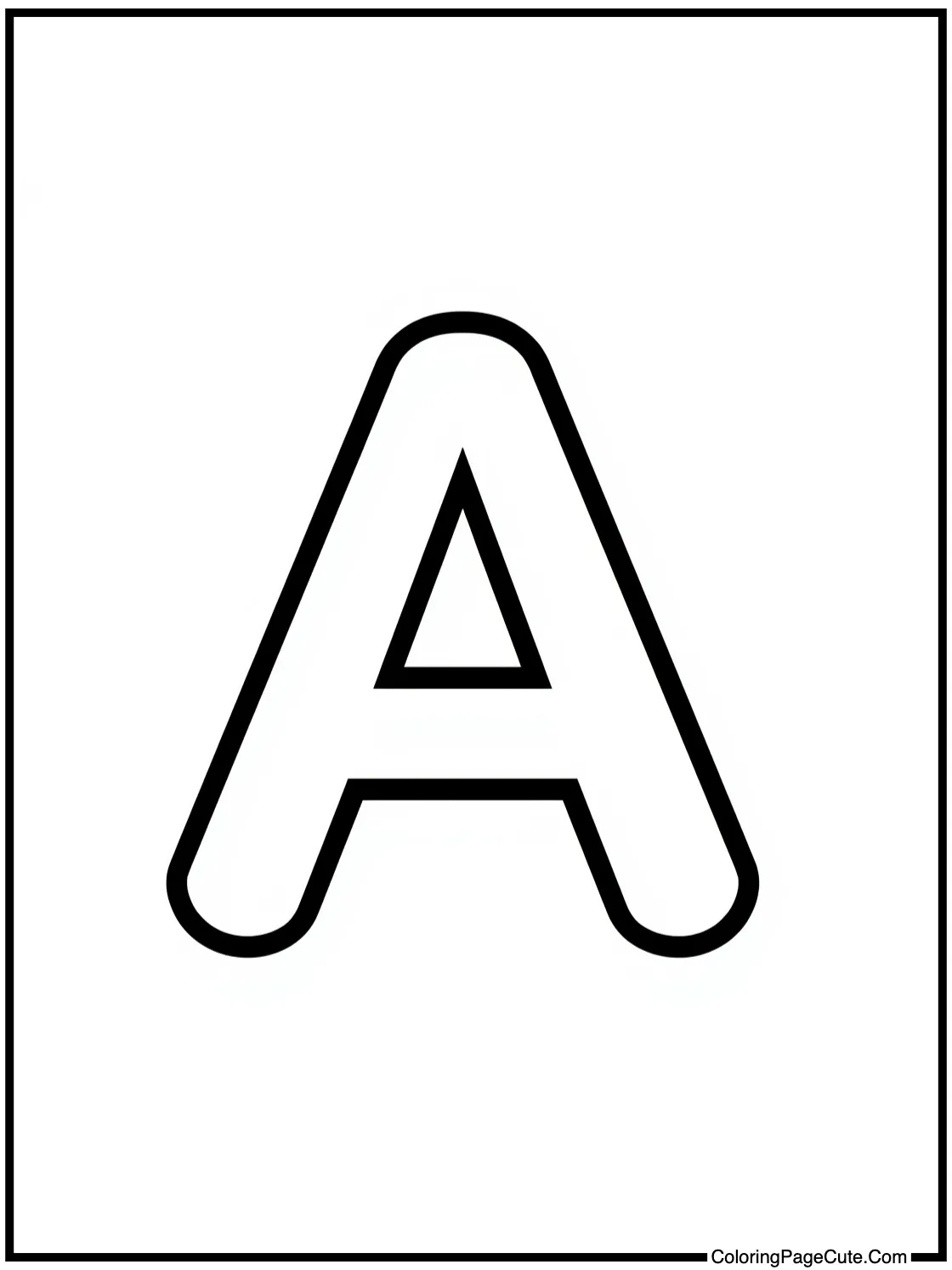 3D Block Letter A