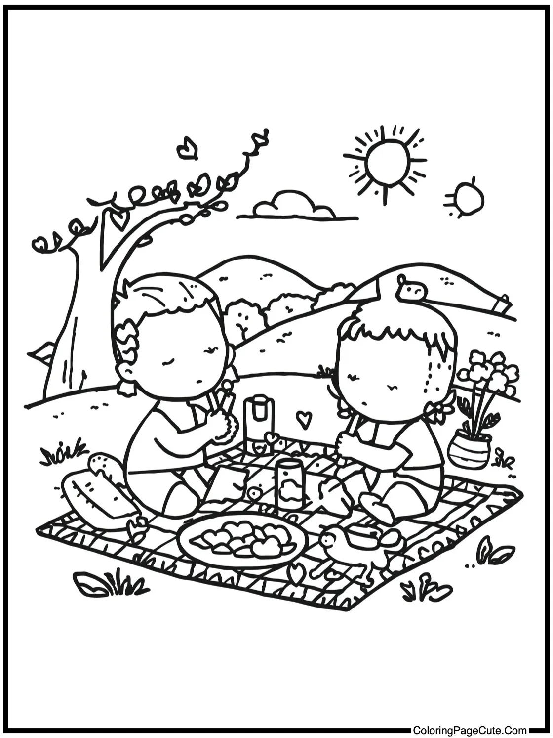 enjoying a lovely picnic