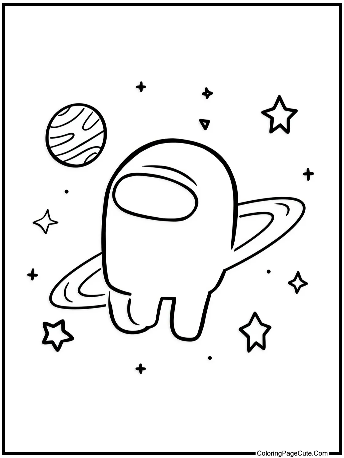 floating peacefully in space