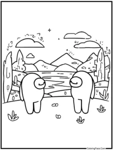 Among Us Coloring Pages