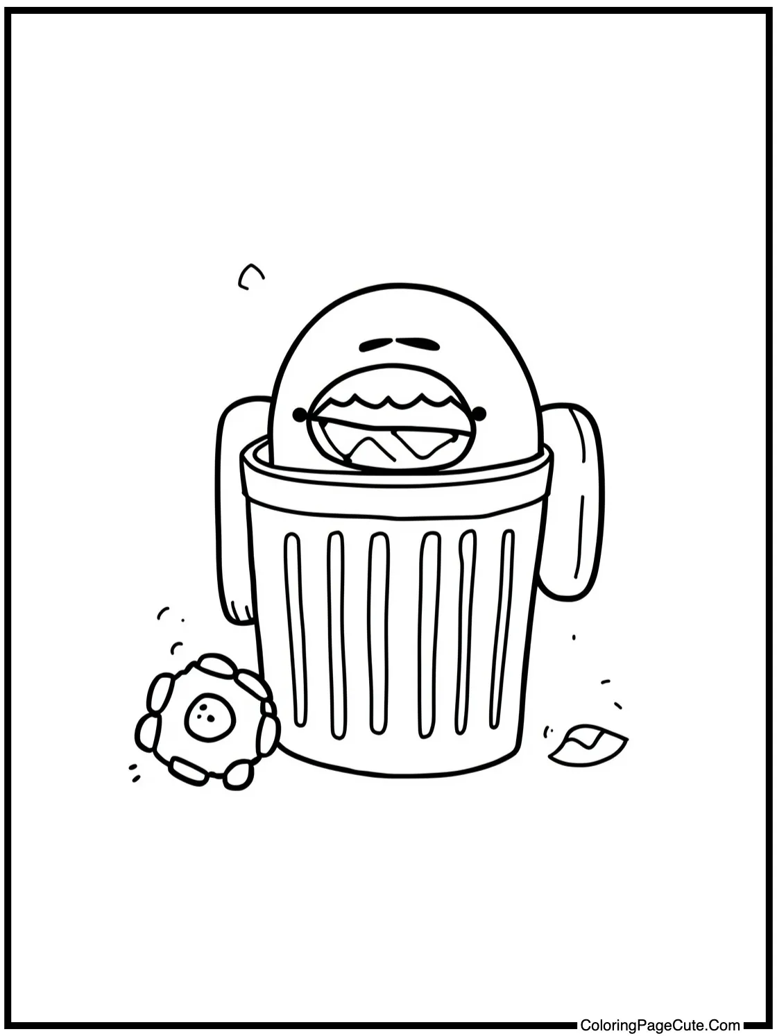 emptying the trash