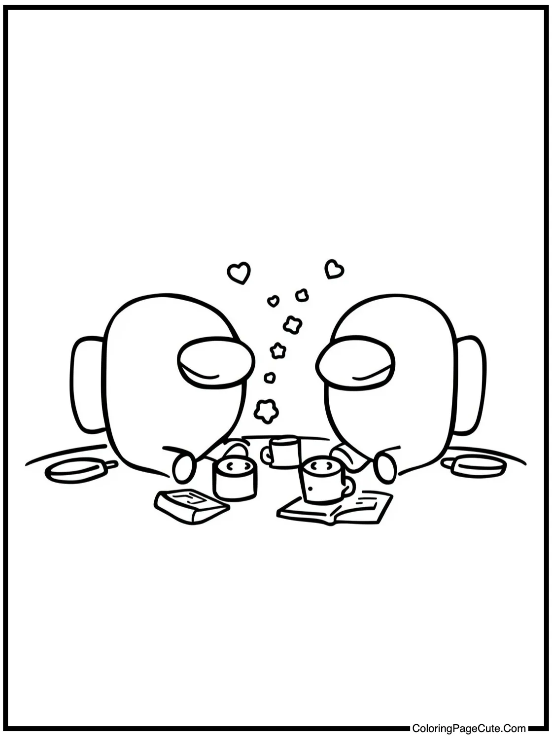 playing a game together