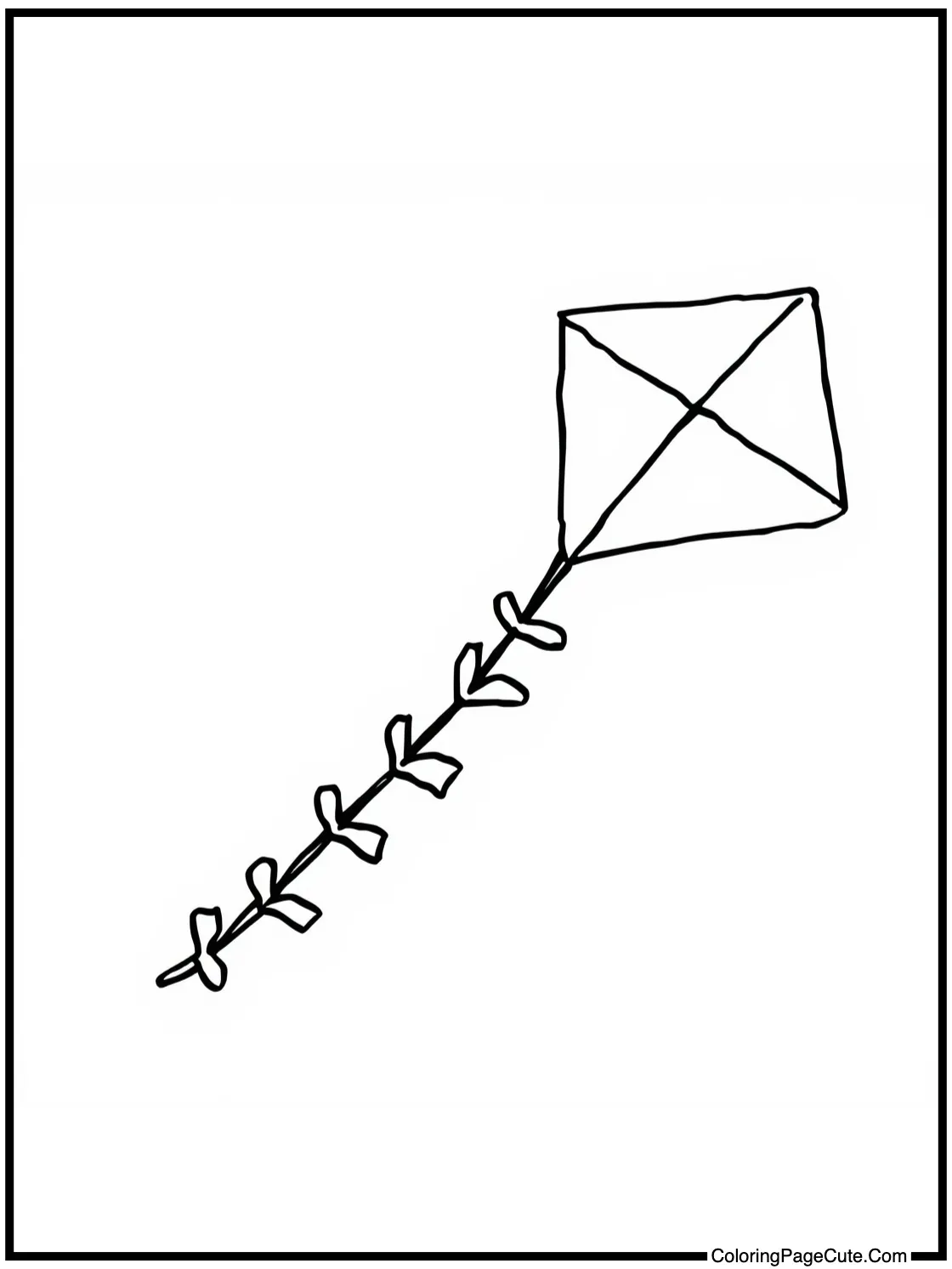 flying a colorful kite