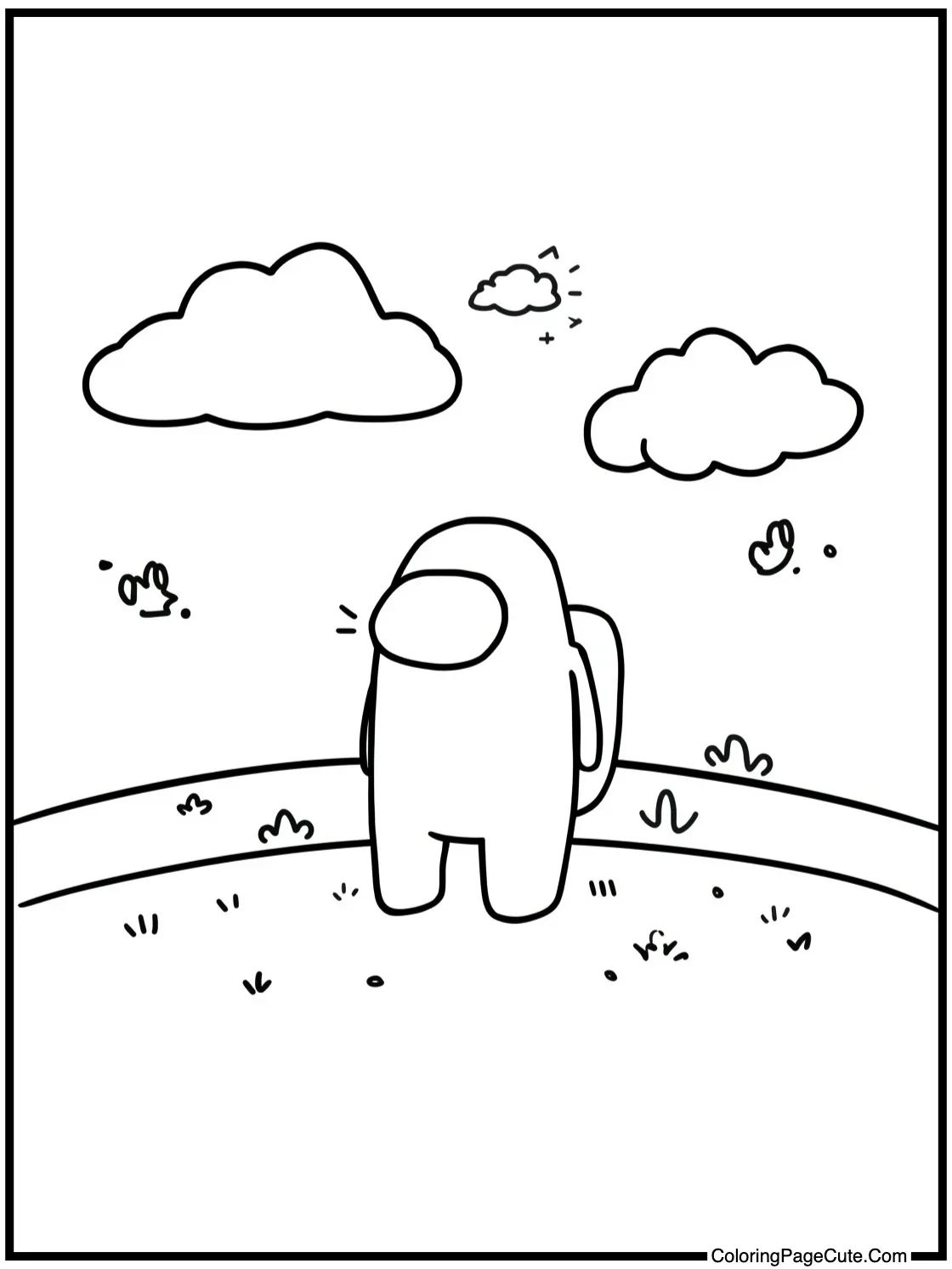 watching fluffy clouds