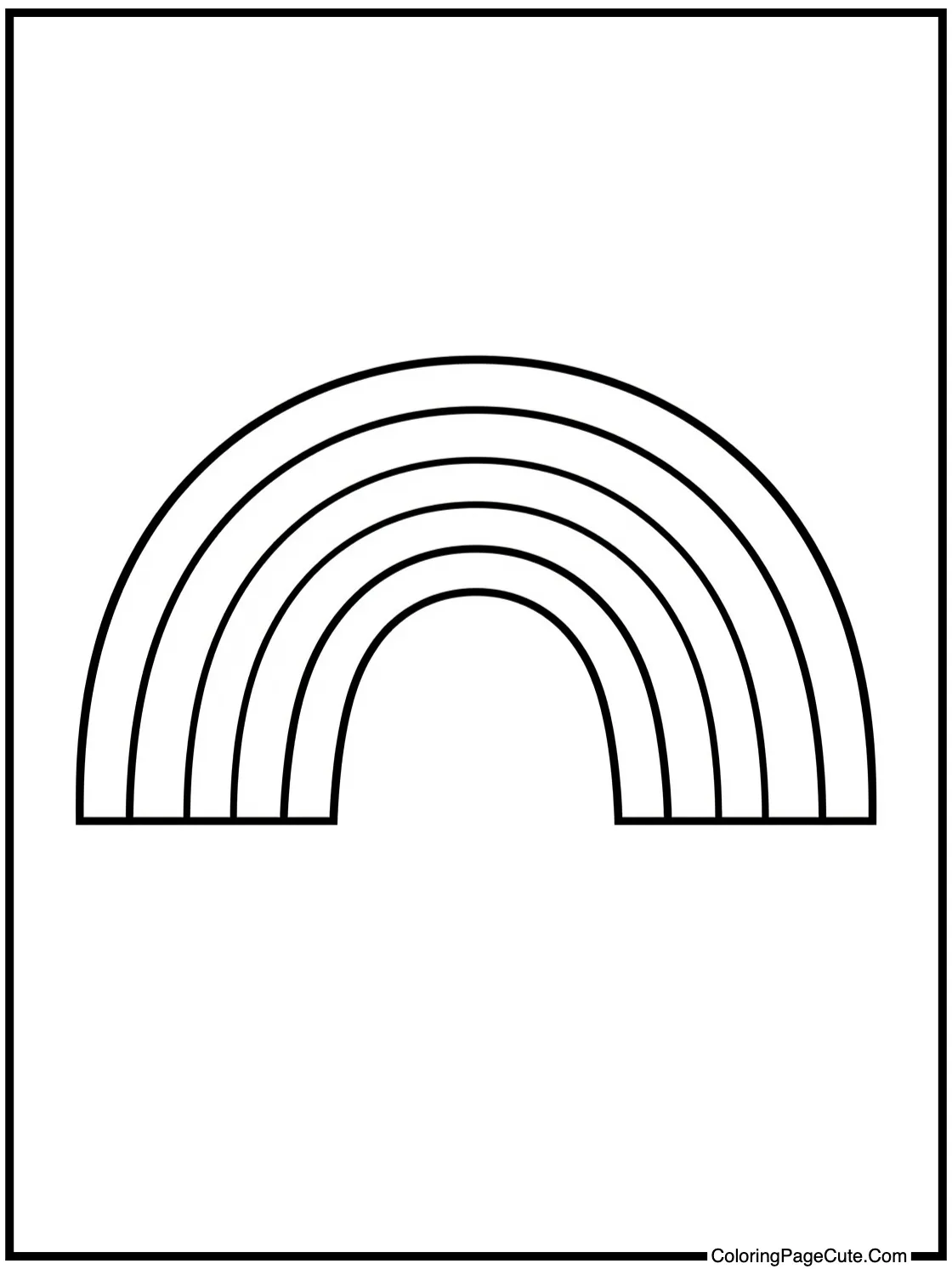 with a bright rainbow