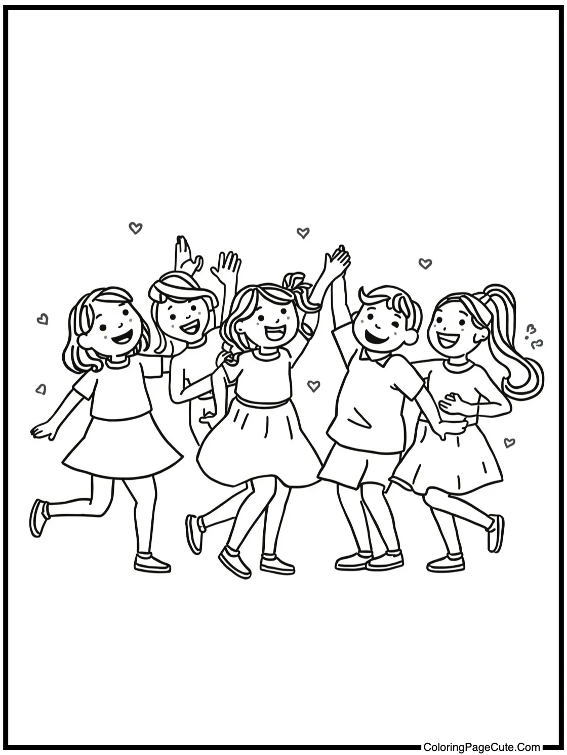 dancing joyfully together