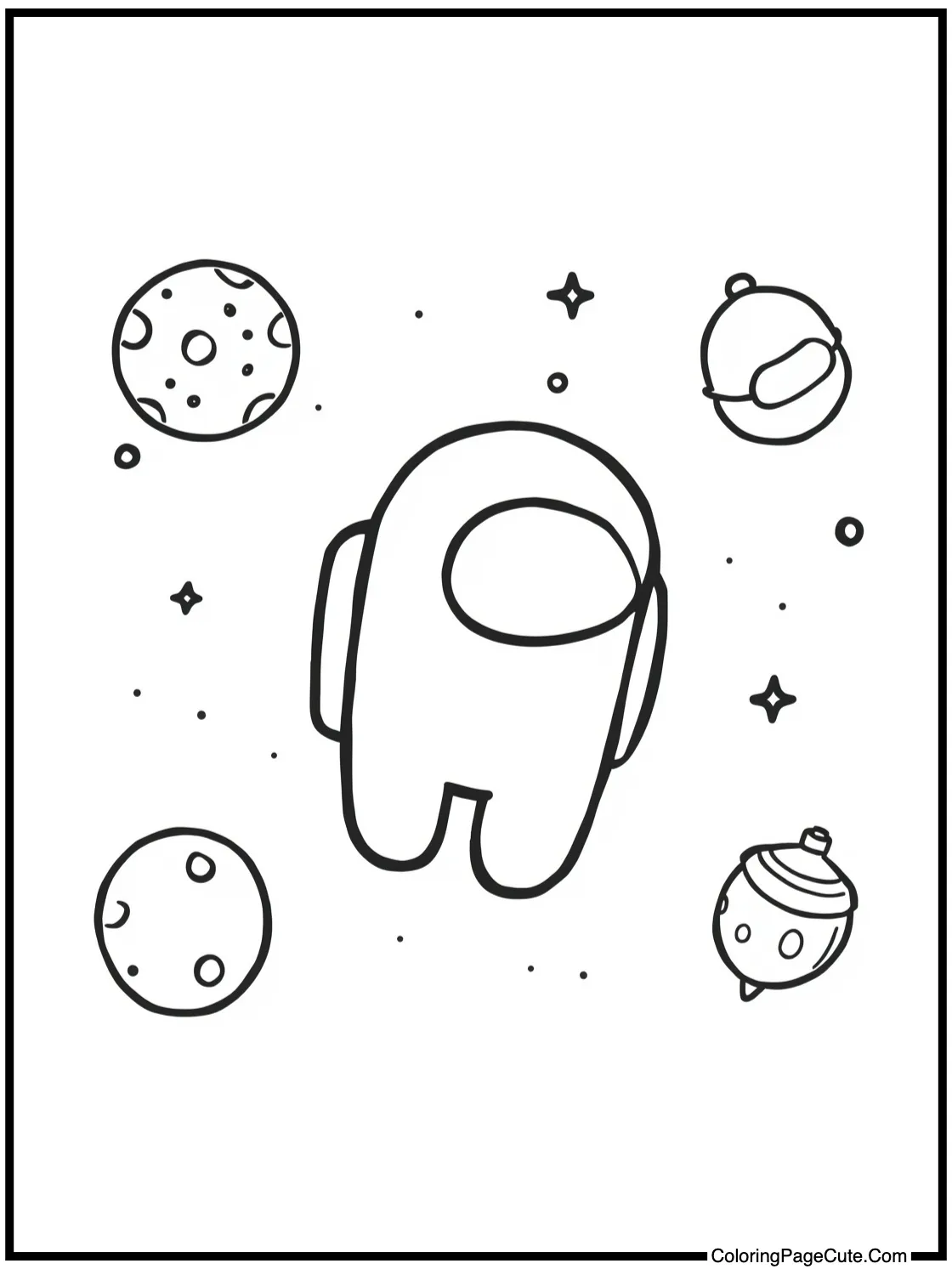 floating through space