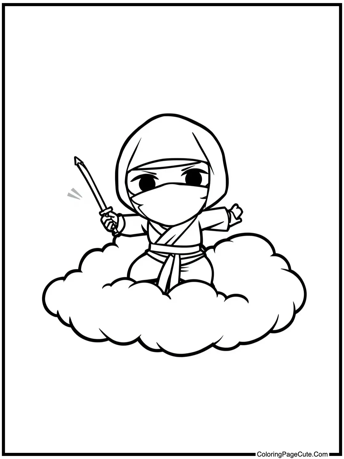 of a Ninja in a Smoke Cloud