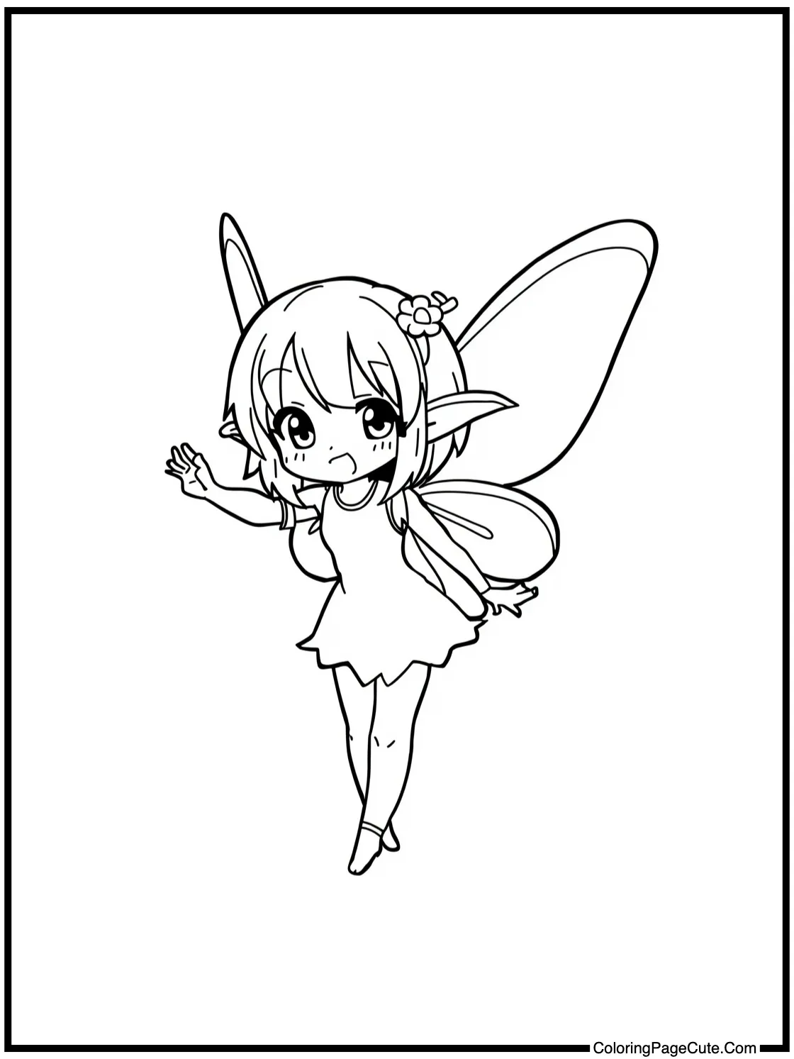of a Fairy with Transparent Wings