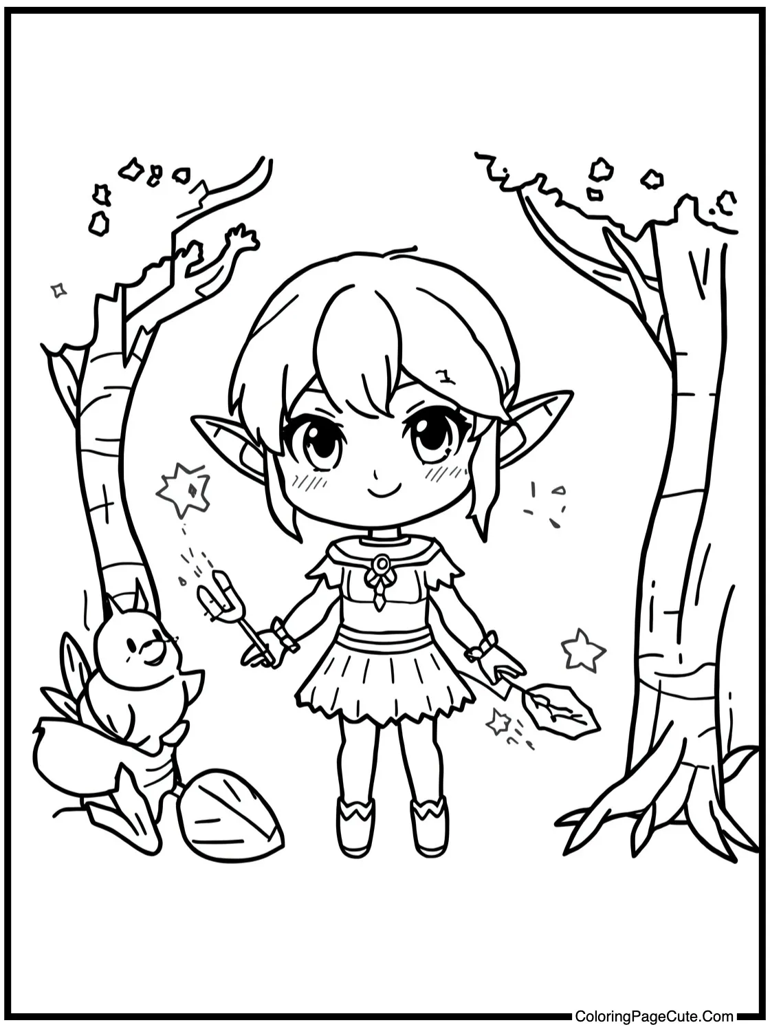 of a Forest Elf with Magical Glow