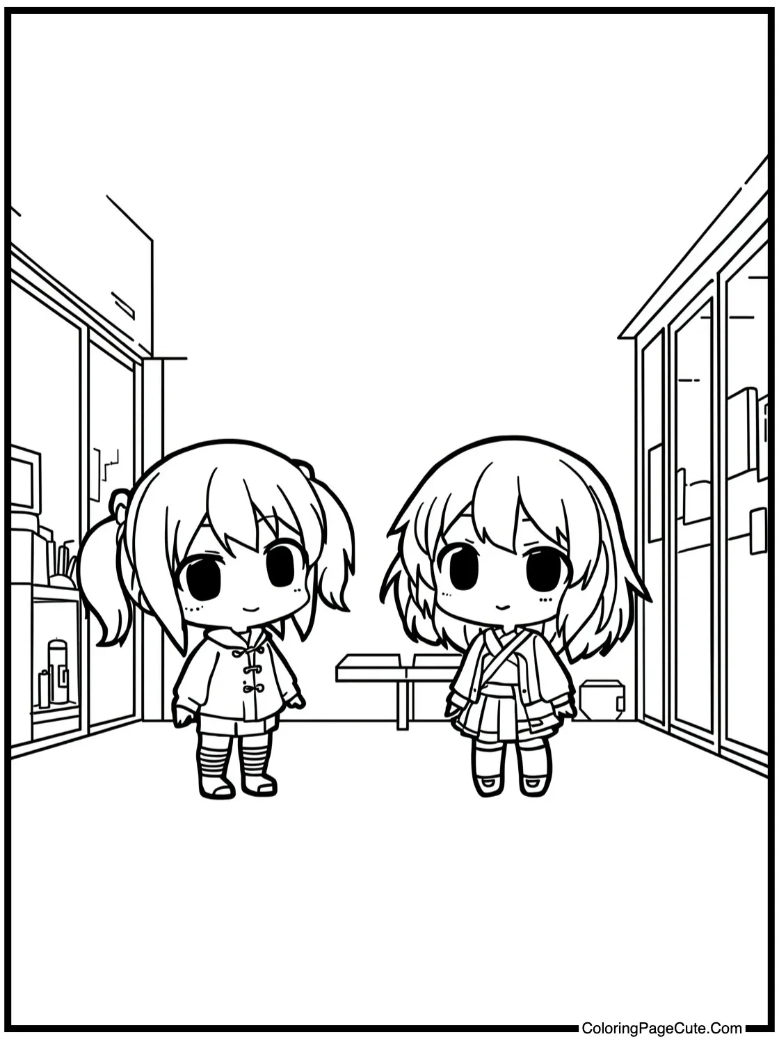 of a "Chibi" Super Deformed Scene