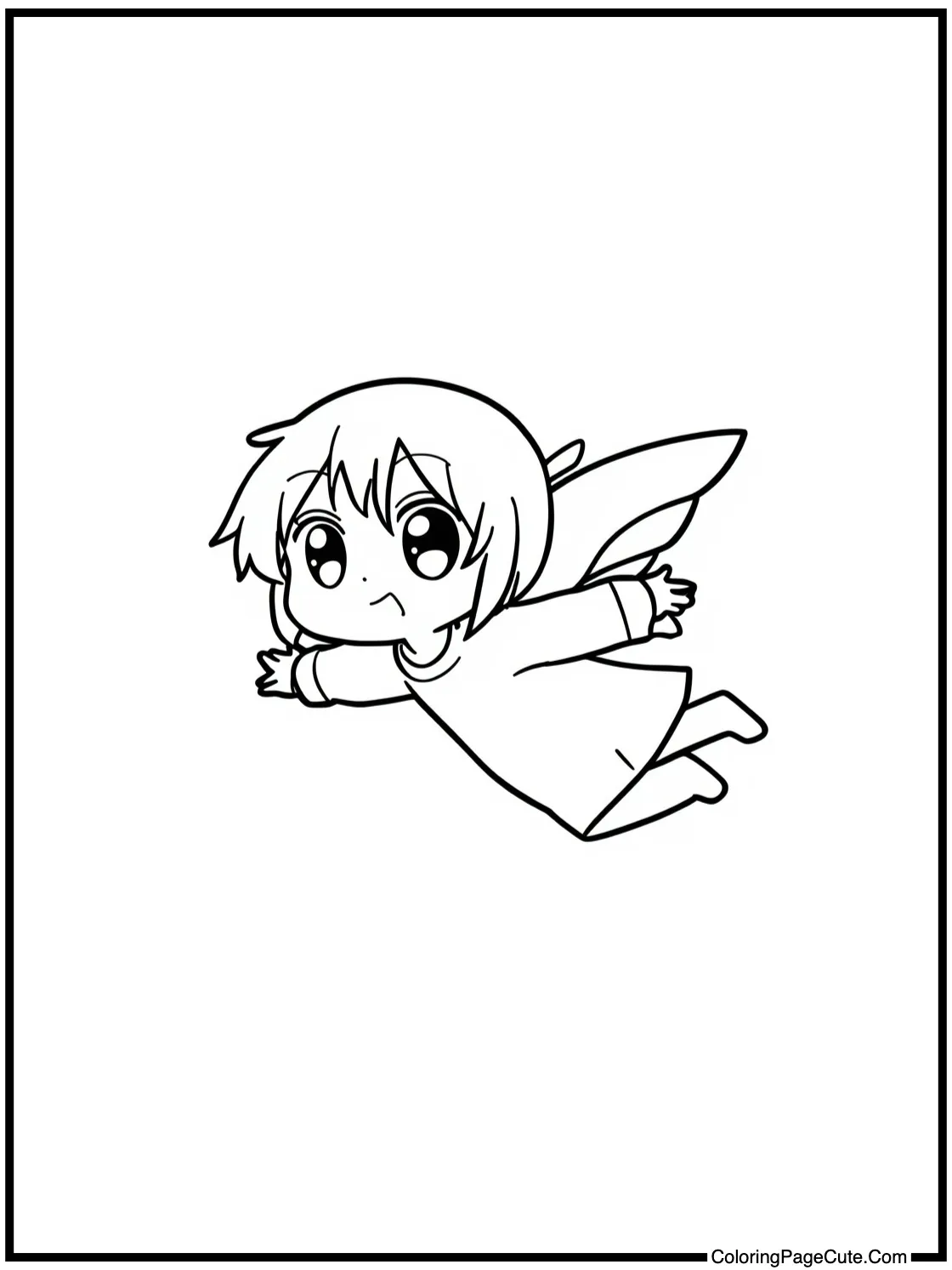 of a Character Flying