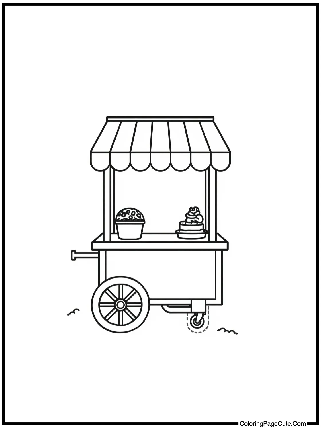 of a Food Cart (Yatai)