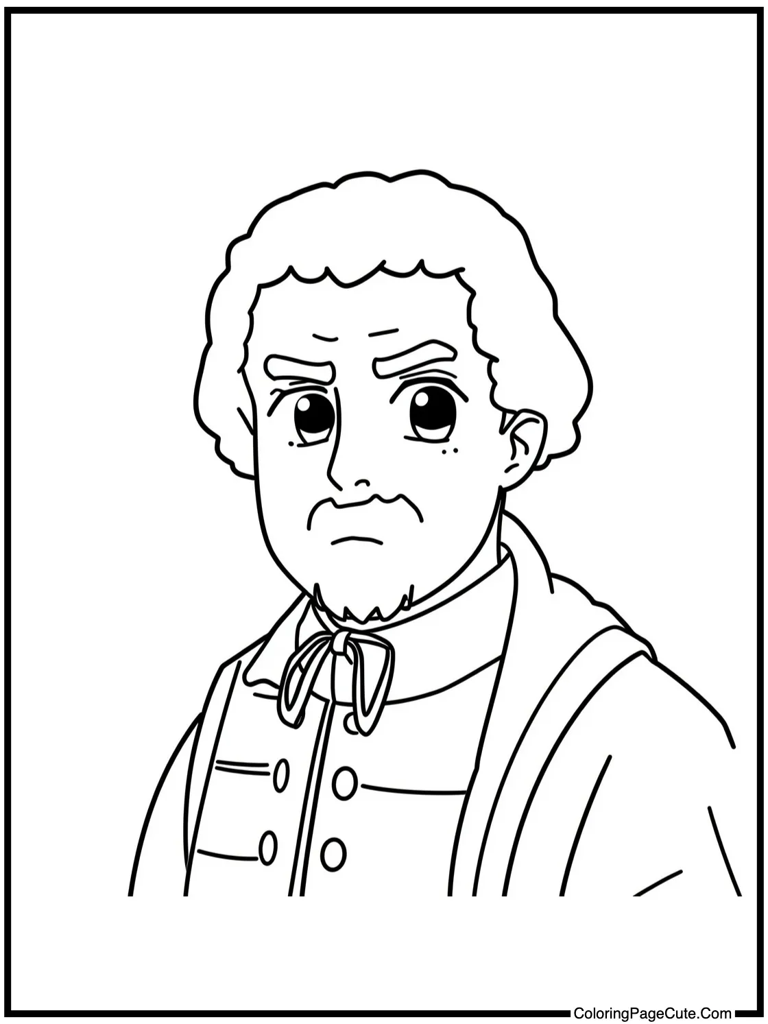 of a Historical Figure (Anime Style)