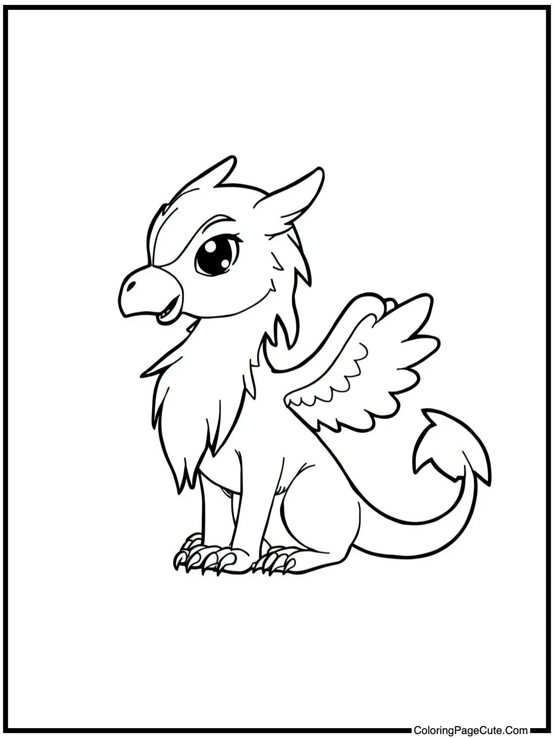 of a Fantasy Creature (Gryphon)