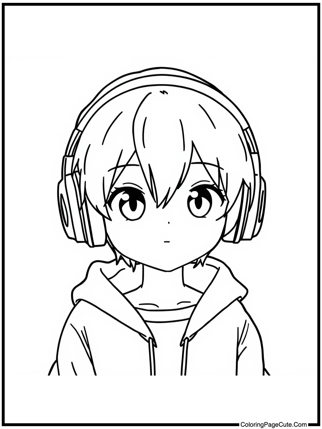 of a Boy with Headphones