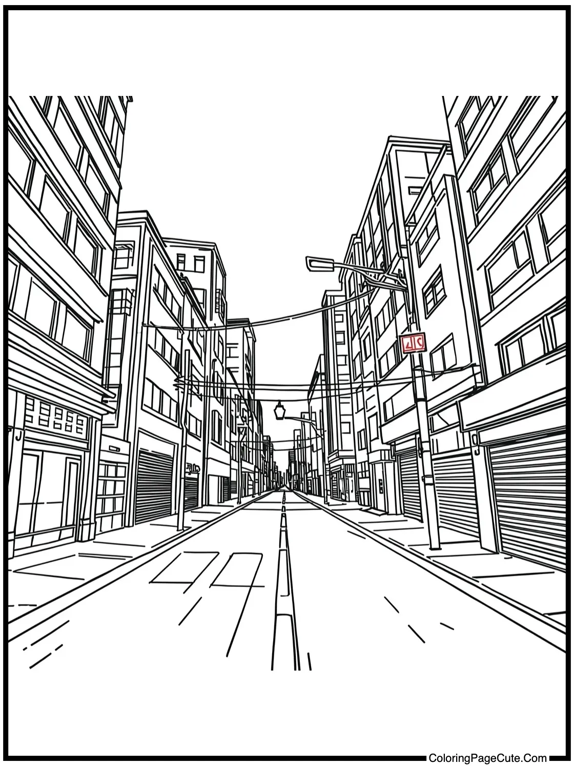 of a Cyberpunk Street